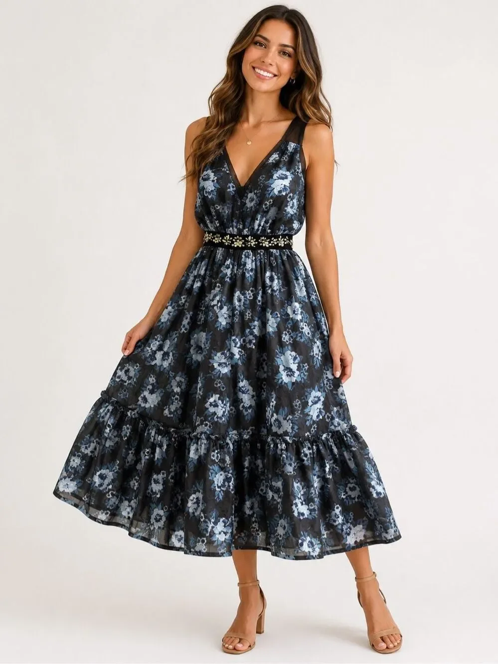 Kate Spade New York Prairie Rose Jewel Cocktail Dress Size 2